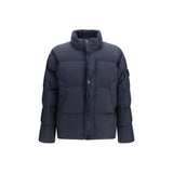 Veste longue Stone Island en polyamide bleu