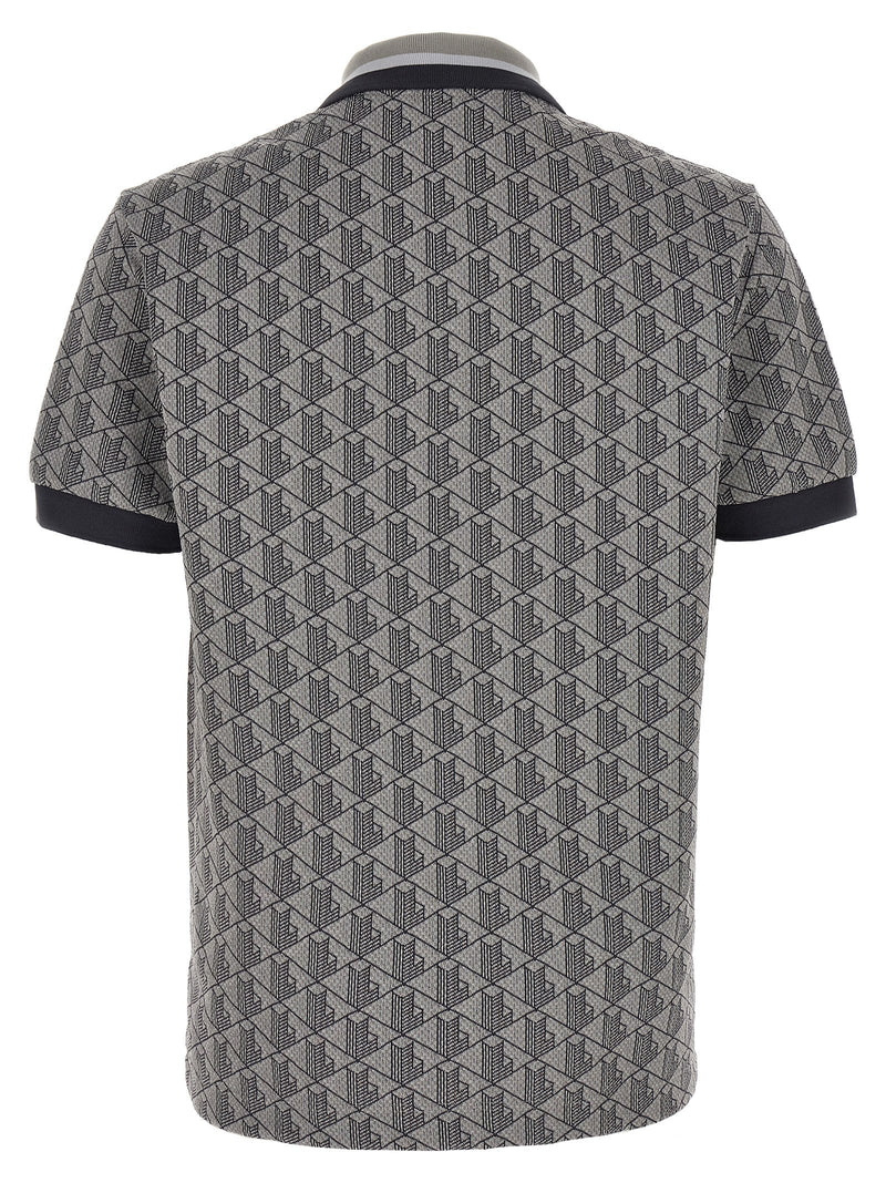 Polo Lacoste gris en polyester