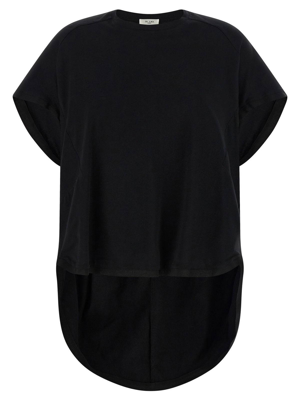 T-shirt en coton noir DI.LA3 PARI'