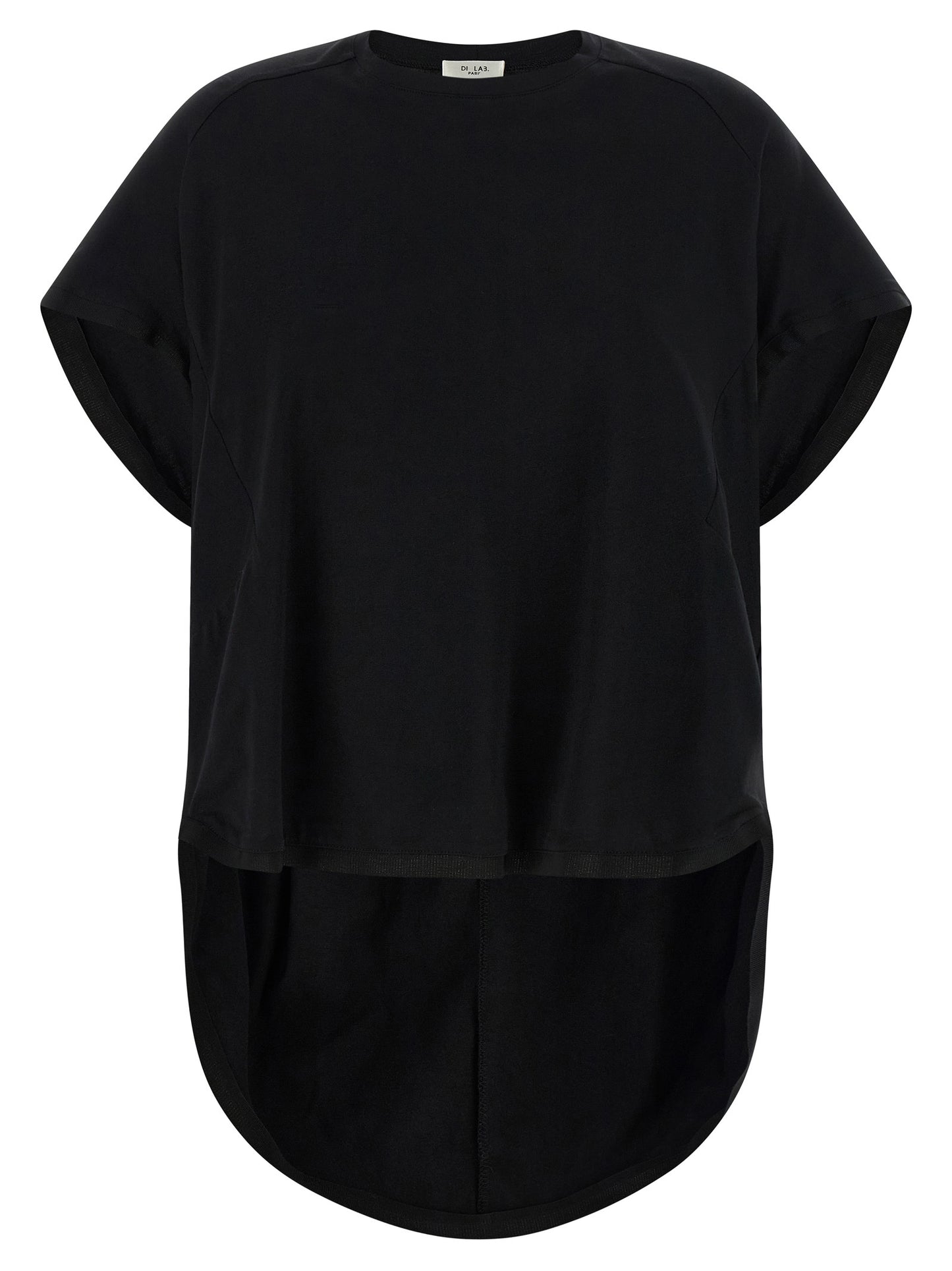 DI.LA3 PARI' Black Cotton T-Shirt