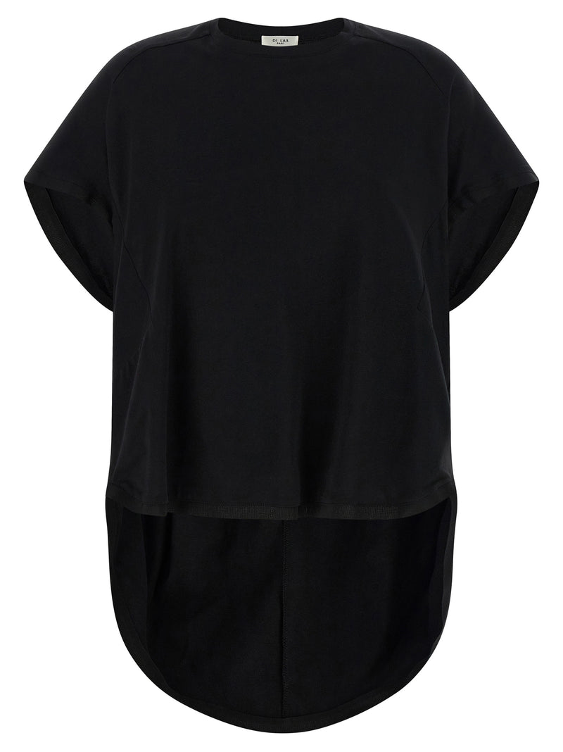 T-shirt en coton noir DI.LA3 PARI'