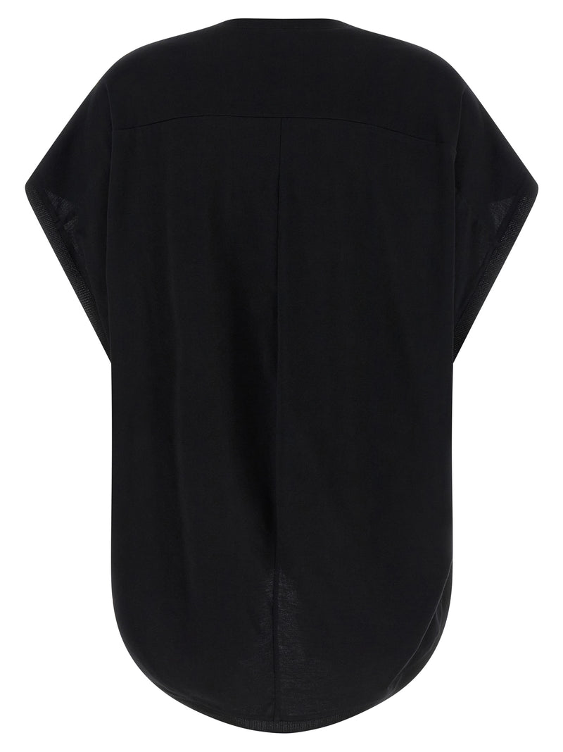 T-shirt en coton noir DI.LA3 PARI'