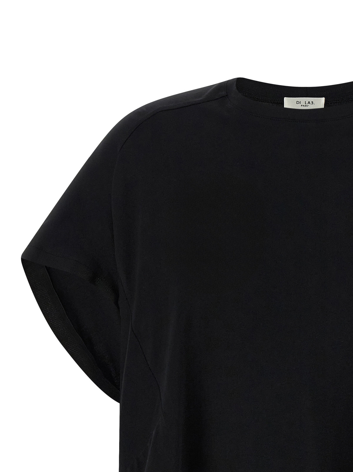 T-shirt en coton noir DI.LA3 PARI'