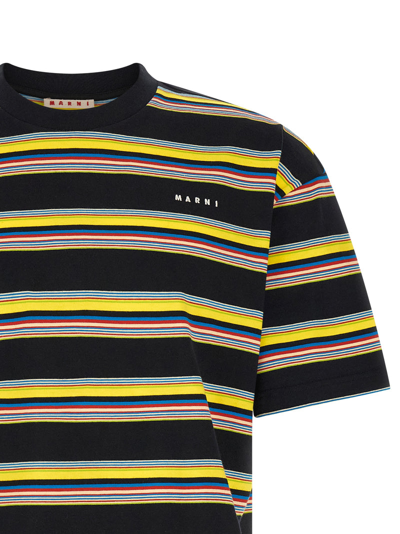 T-shirt en coton multicolore Marni