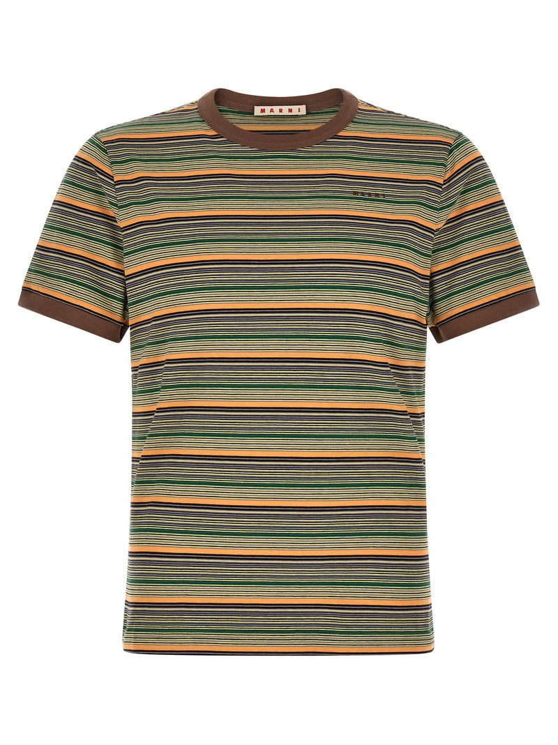 T-shirt en coton multicolore Marni