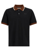 Polo Marni en coton noir
