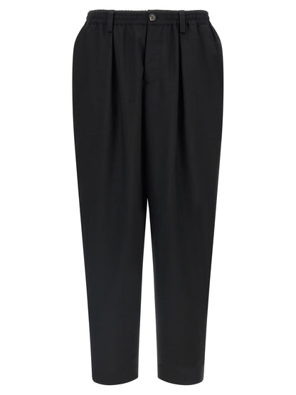 Marni Black Virgin Wool Cropped Pants