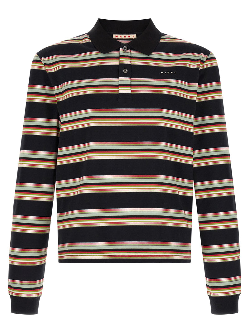 Polo Marni en coton multicolore
