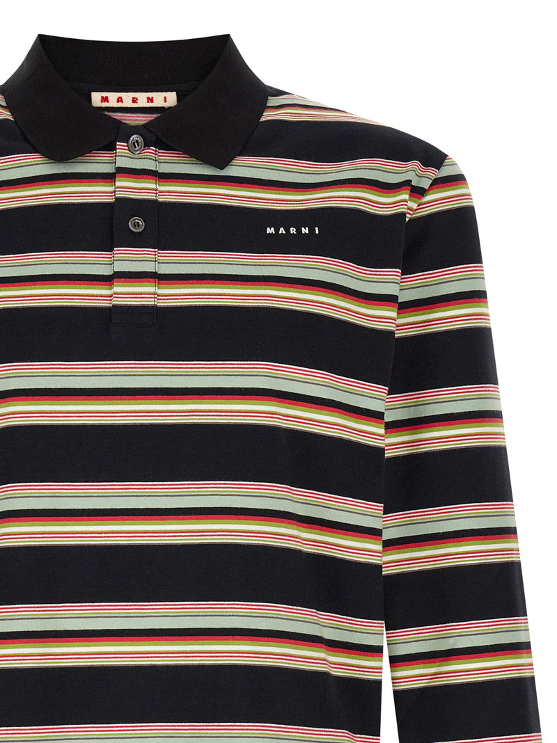 Polo Marni en coton multicolore