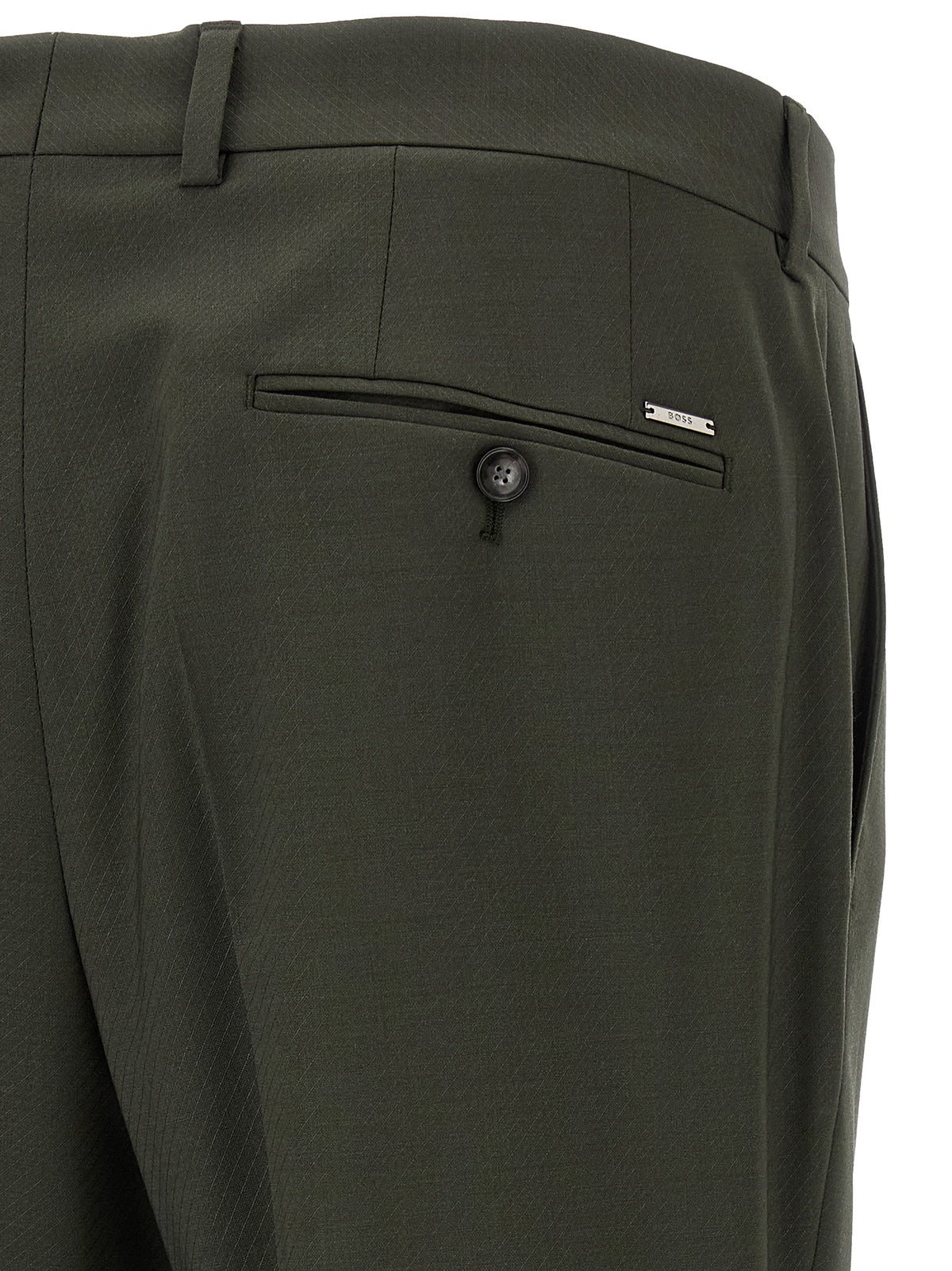 Pantalon Hugo Boss bicolore en laine vierge