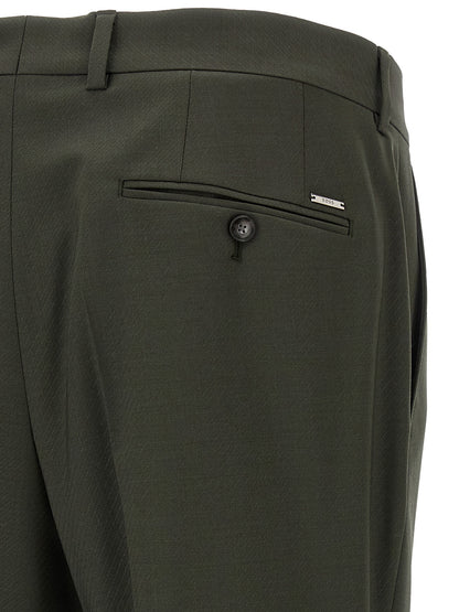 Hugo Boss Bicolor Virgin Wool Pants