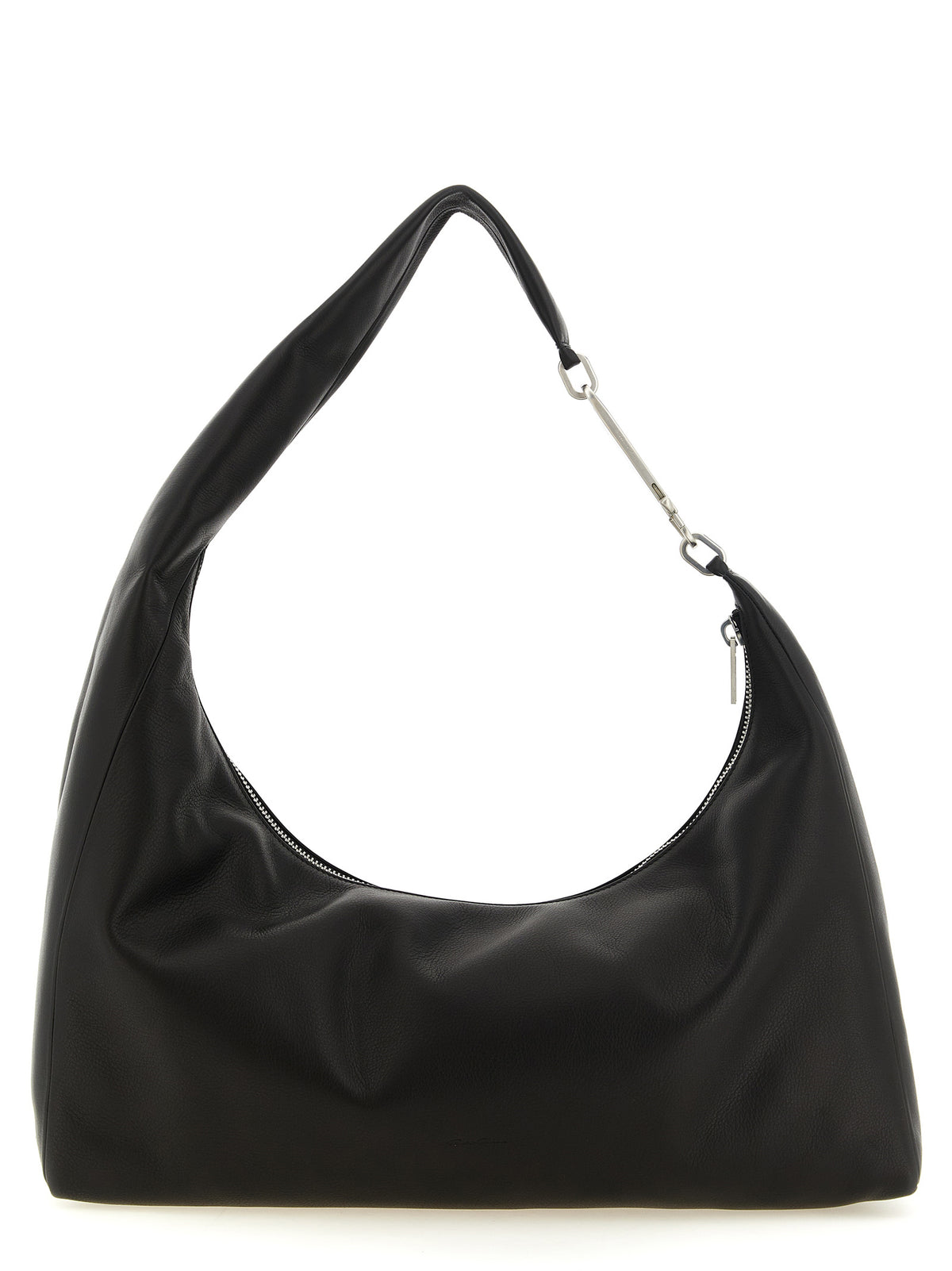 Sac bandoulière en cuir de veau noir Rick Owens