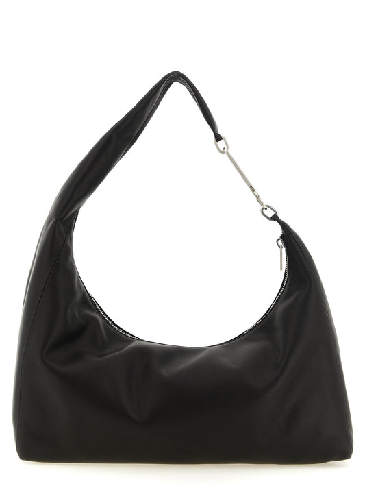 Sac bandoulière en cuir de veau noir Rick Owens
