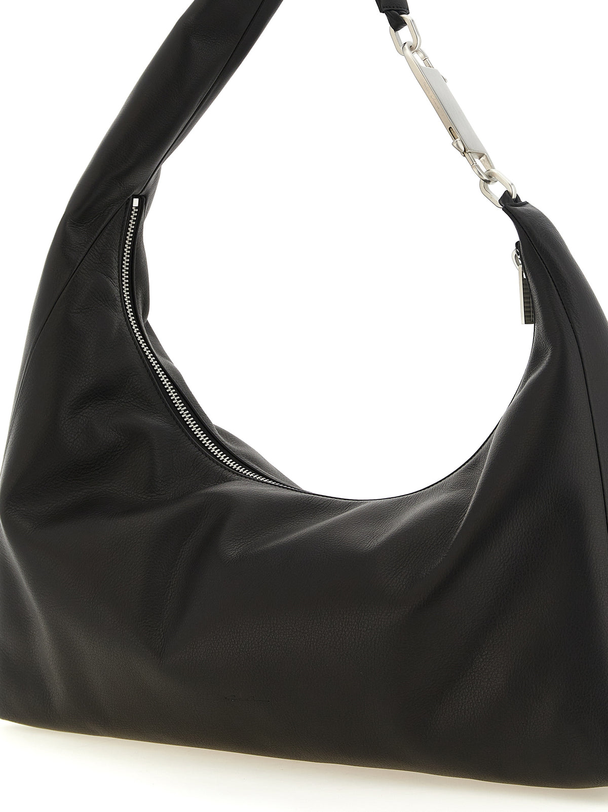 Sac bandoulière en cuir de veau noir Rick Owens