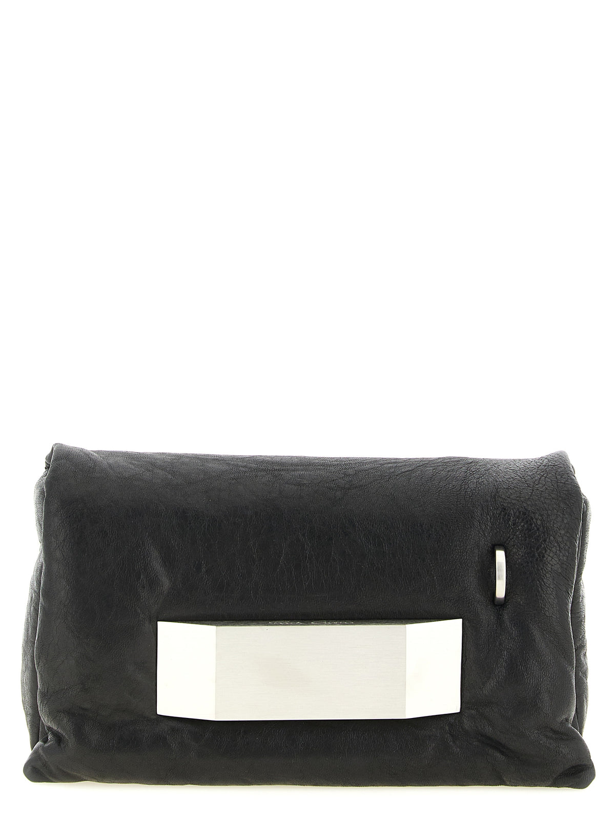 Pochette en cuir d'agneau noir Rick Owens