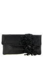Jimmy Choo Black Lamb Leather Clutch Bag