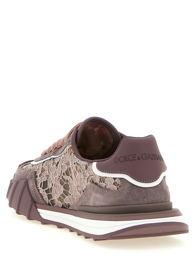 Baskets Dolce & Gabbana en cuir violet