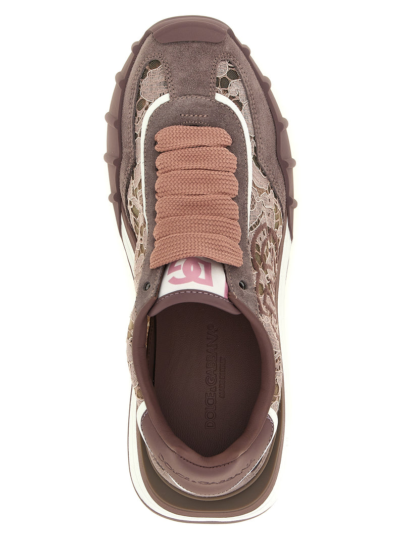 Baskets Dolce & Gabbana en cuir violet