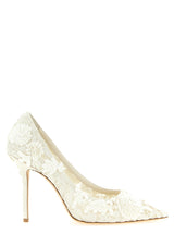 Escarpins Jimmy Choo beiges en Tencel à talons hauts