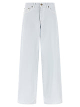 Jean décontracté en coton blanc Haikure