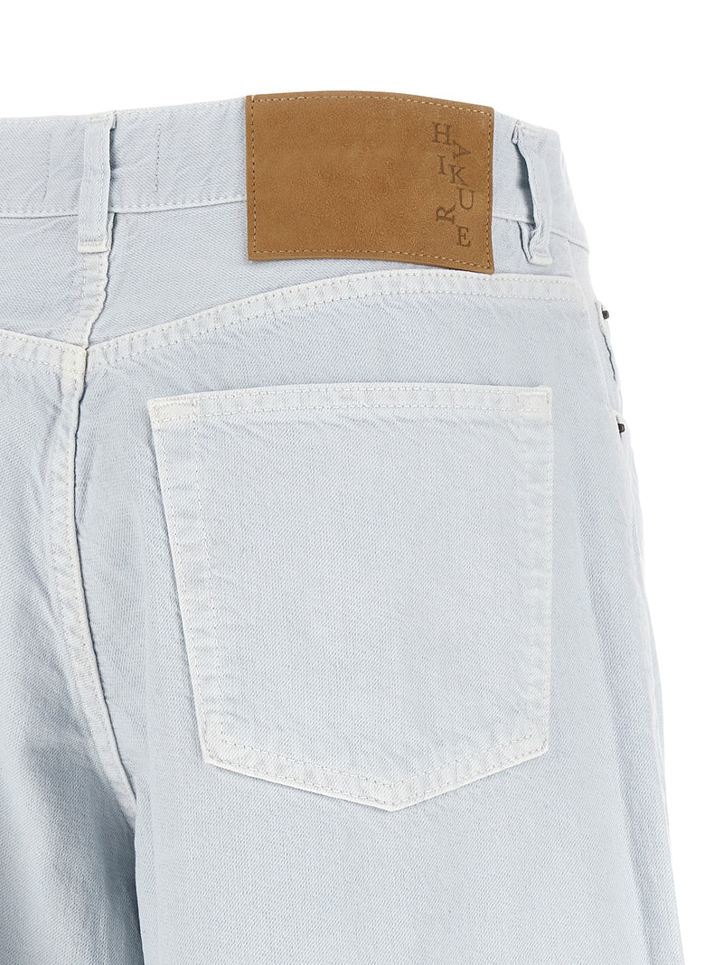 Jean décontracté en coton blanc Haikure