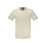 T-shirt Hugo Boss beige en coton pour homme