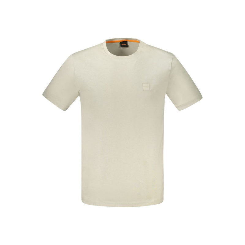 Hugo Boss Beige Cotton Men's T-Shirt