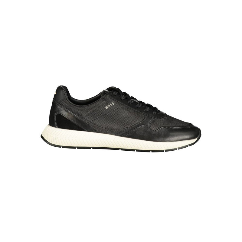 Baskets homme en polyester noir Hugo Boss