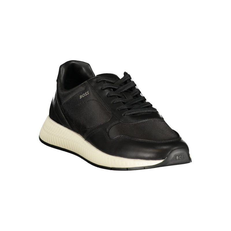 Baskets homme en polyester noir Hugo Boss