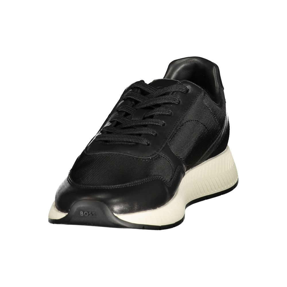 Baskets homme en polyester noir Hugo Boss