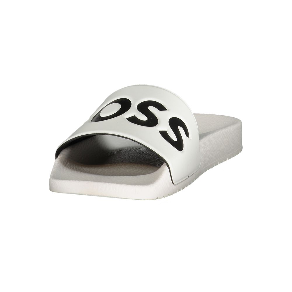 Chausson Hugo Boss blanc en polyuréthane pour homme