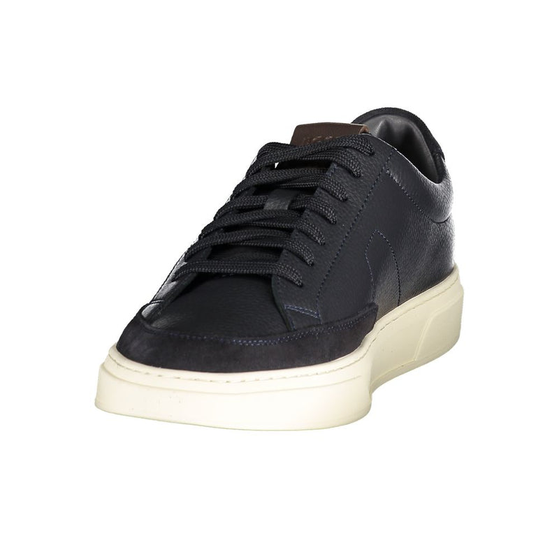 Baskets Hugo Boss en cuir bleu pour homme