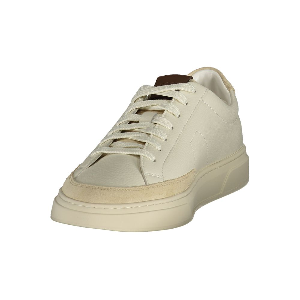 Baskets Hugo Boss Bianco en cuir pour homme
