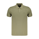 Hugo Boss Green Cotton Men's Polo Shirt