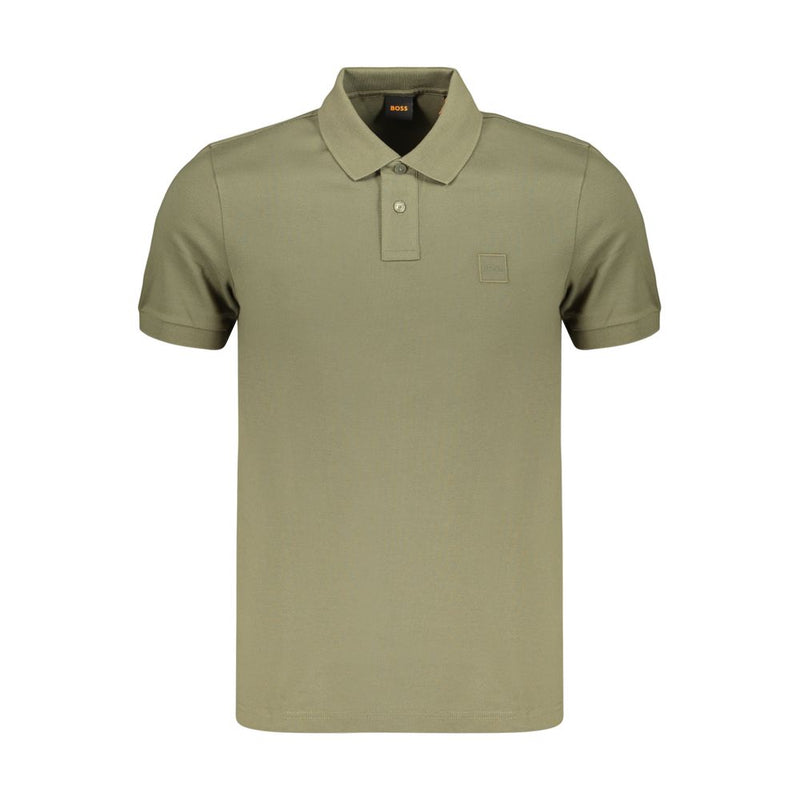 Polo homme en coton Hugo Boss Green