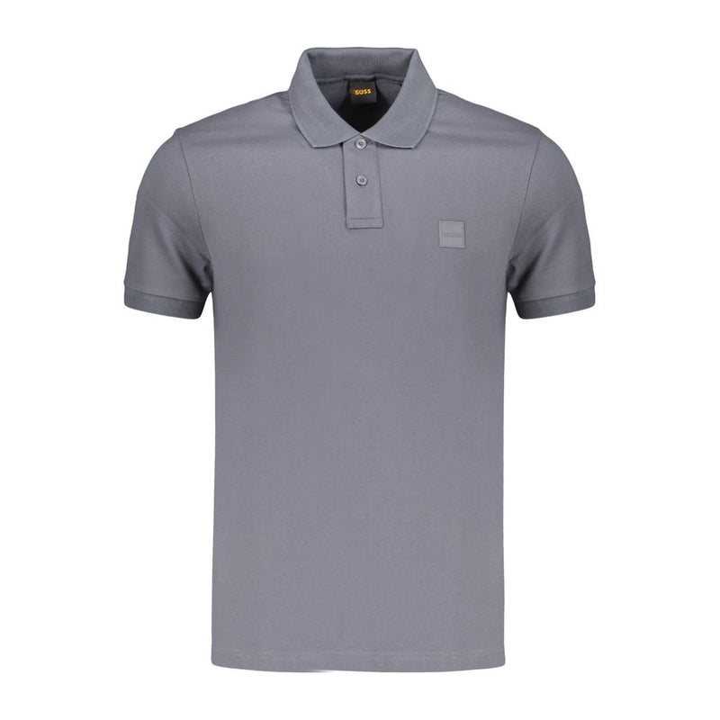 Polo en coton bleu pour homme Hugo Boss