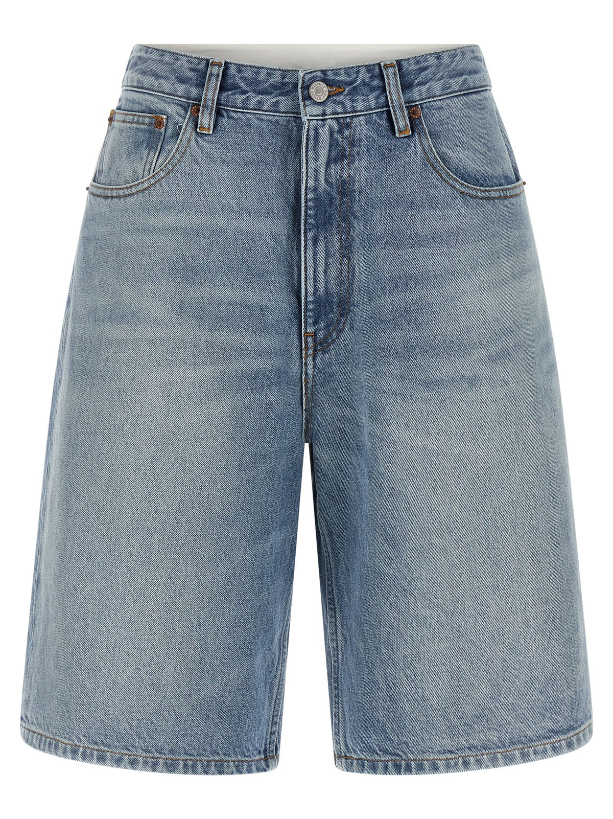 Short Bermuda en coton bleu MM6 Maison Margiela