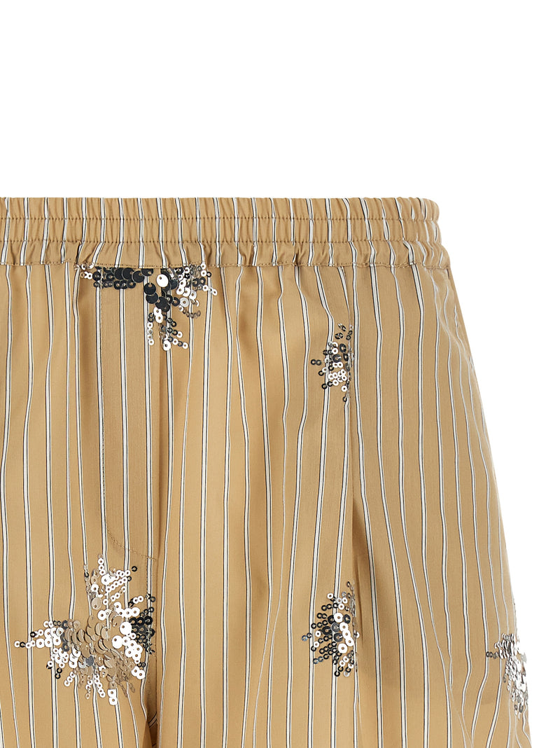 Short bermuda en coton beige LE TWINS