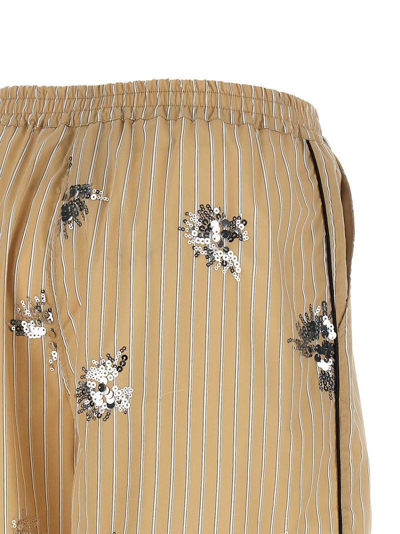 Short bermuda en coton beige LE TWINS
