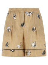 LE TWINS Short Bermuda en Coton Beige