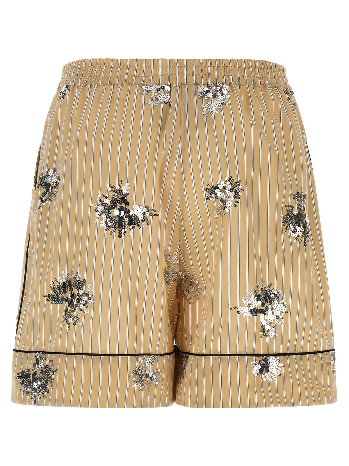 LE TWINS Short Bermuda en Coton Beige