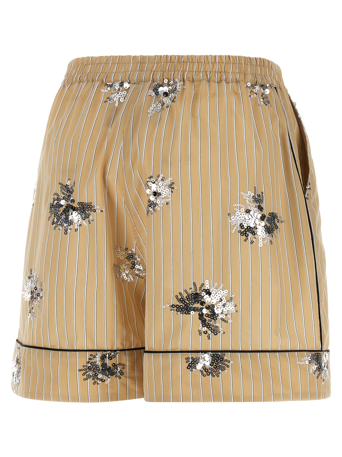 LE TWINS Short Bermuda en Coton Beige