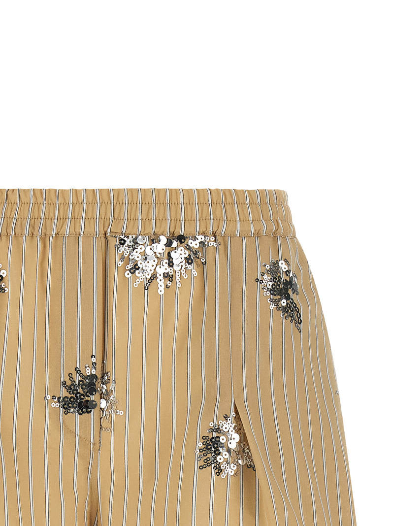 LE TWINS Short Bermuda en Coton Beige