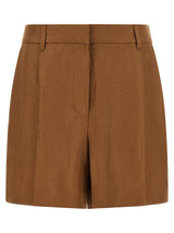 Shorts Bermudas Brunello Cucinelli en Lin Marron