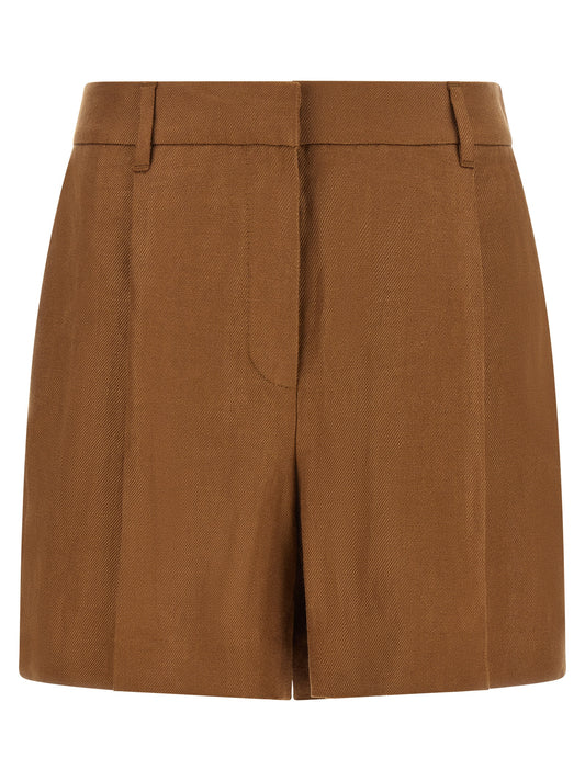 Shorts Bermudas Brunello Cucinelli en Lin Marron
