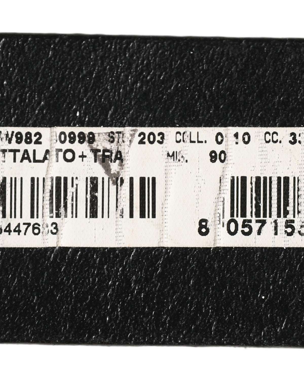 Ceinture homme Dolce & Gabbana en cuir noir avec boucle en métal brossé