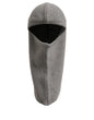 Dolce & Gabbana Men Grey Wool Ribbed Knit Balaclava Wrap One Size Hat