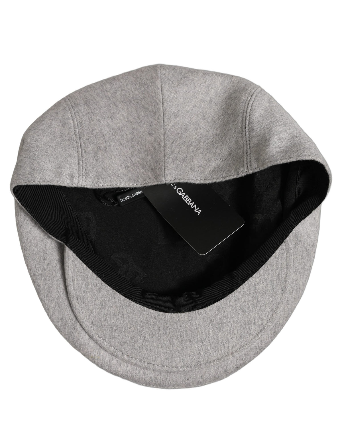 Casquette Plate Dolce & Gabbana Homme Gris Clair Cachemire