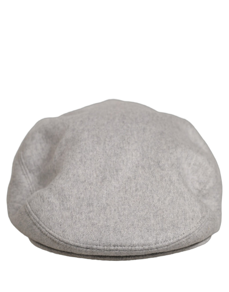 Casquette Plate Dolce & Gabbana Homme Gris Clair Cachemire