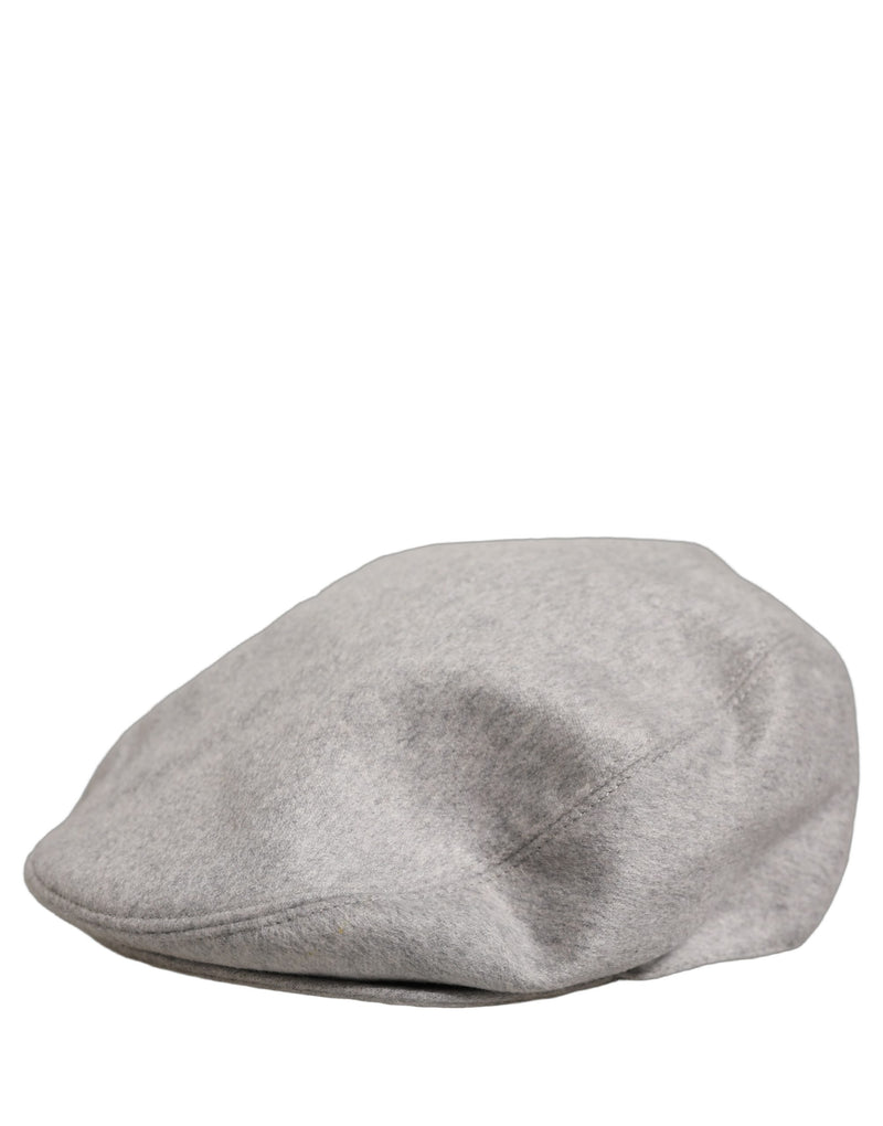 Casquette Plate Dolce & Gabbana Homme Gris Clair Cachemire